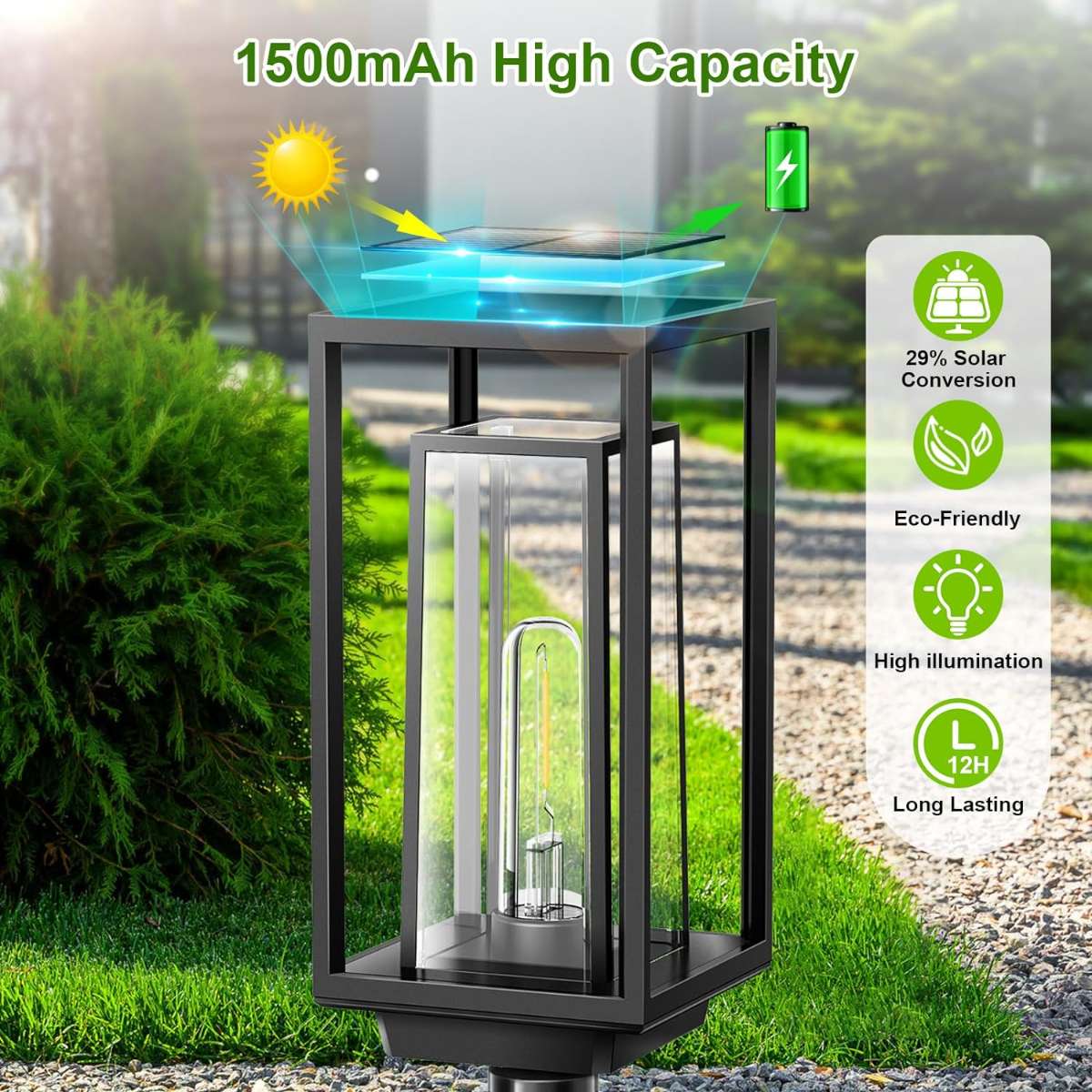 WdtPro Solar Street Light Outdoor