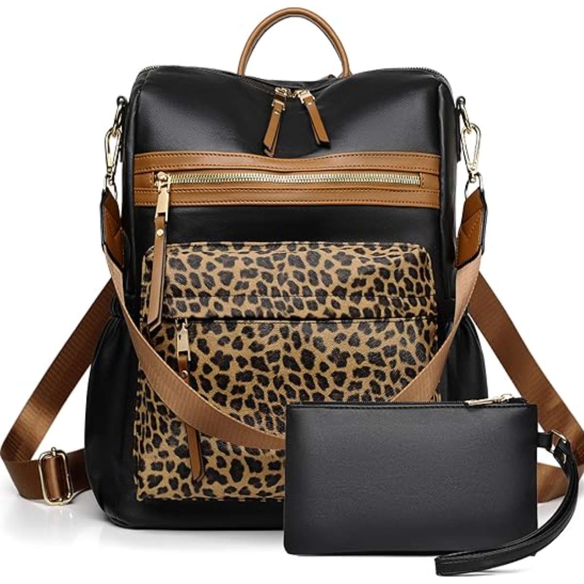 Dora & Liz Women's Backpack Wallet Stylish Leather