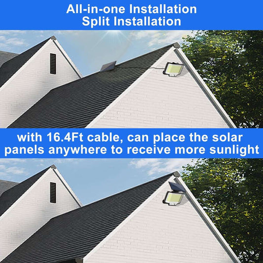 [400 LED/2 packs/3 modes] Stand-alone panel with remote control, IP65 waterproof