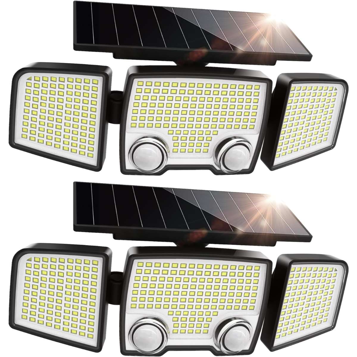 UME Solar Outdoor Light 332 LED 7000K, 2 pack