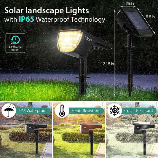 Solar Landscape Spotlight 32 LED IP65 Waterproof (Warm White)