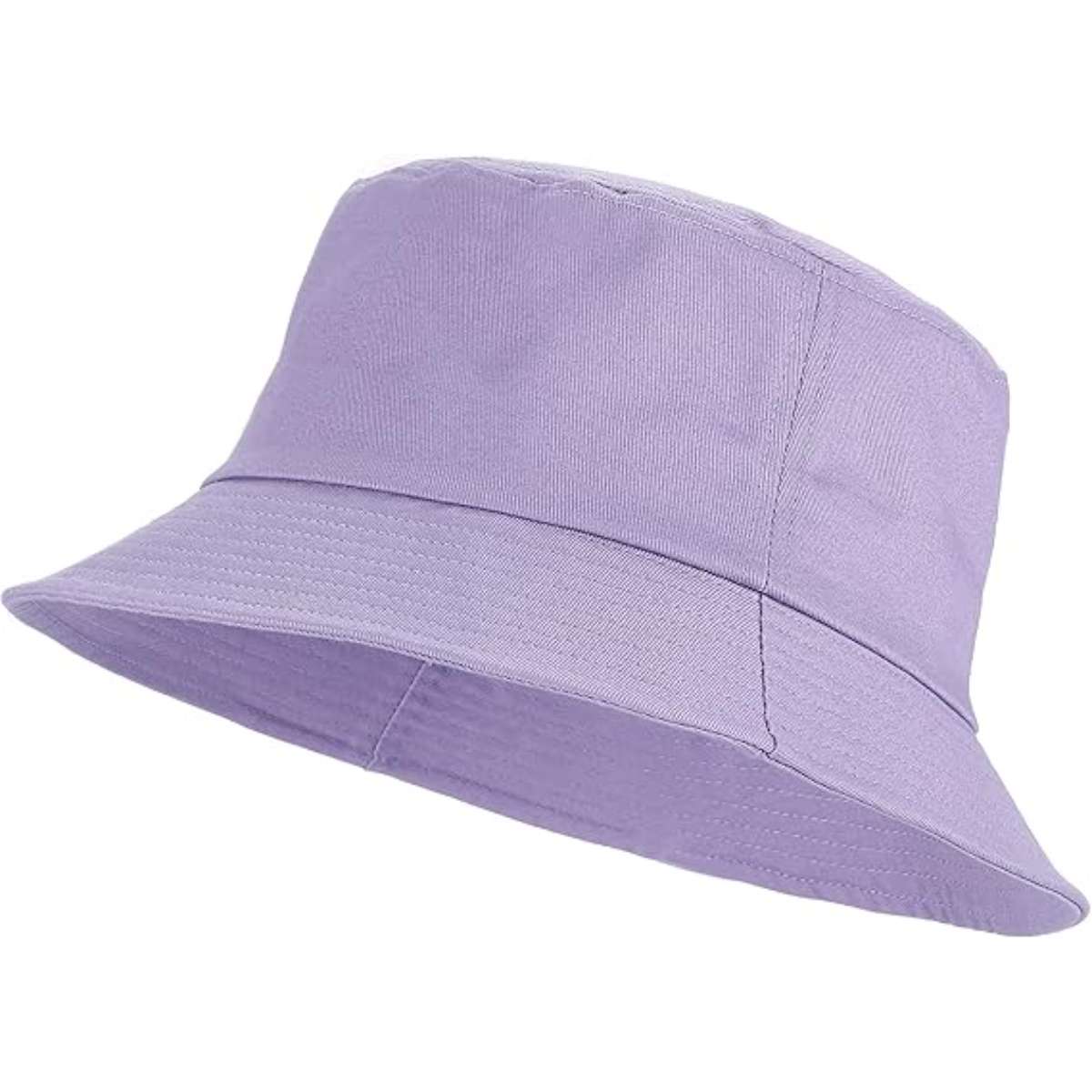 Umeepar Unisex Cotton Packable Bucket Hat Sun Hat Plain Colors for Men Women