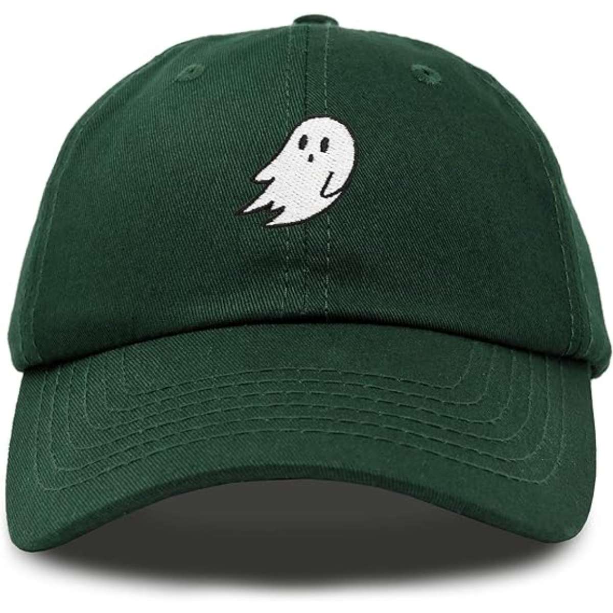 DALIX Ghost Embroidery Dad Hat Baseball Cap Cute Halloween