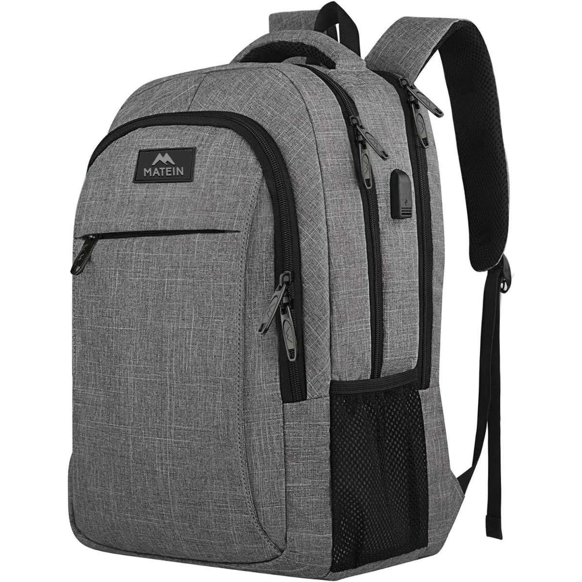 MATEIN TRAVEL LAPTOP BACKPACK, GREY
