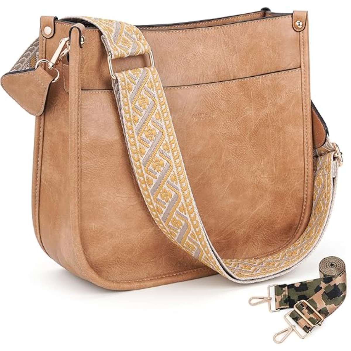 HKCLUF Women's Crossbody Bag Vegan Leather Tote