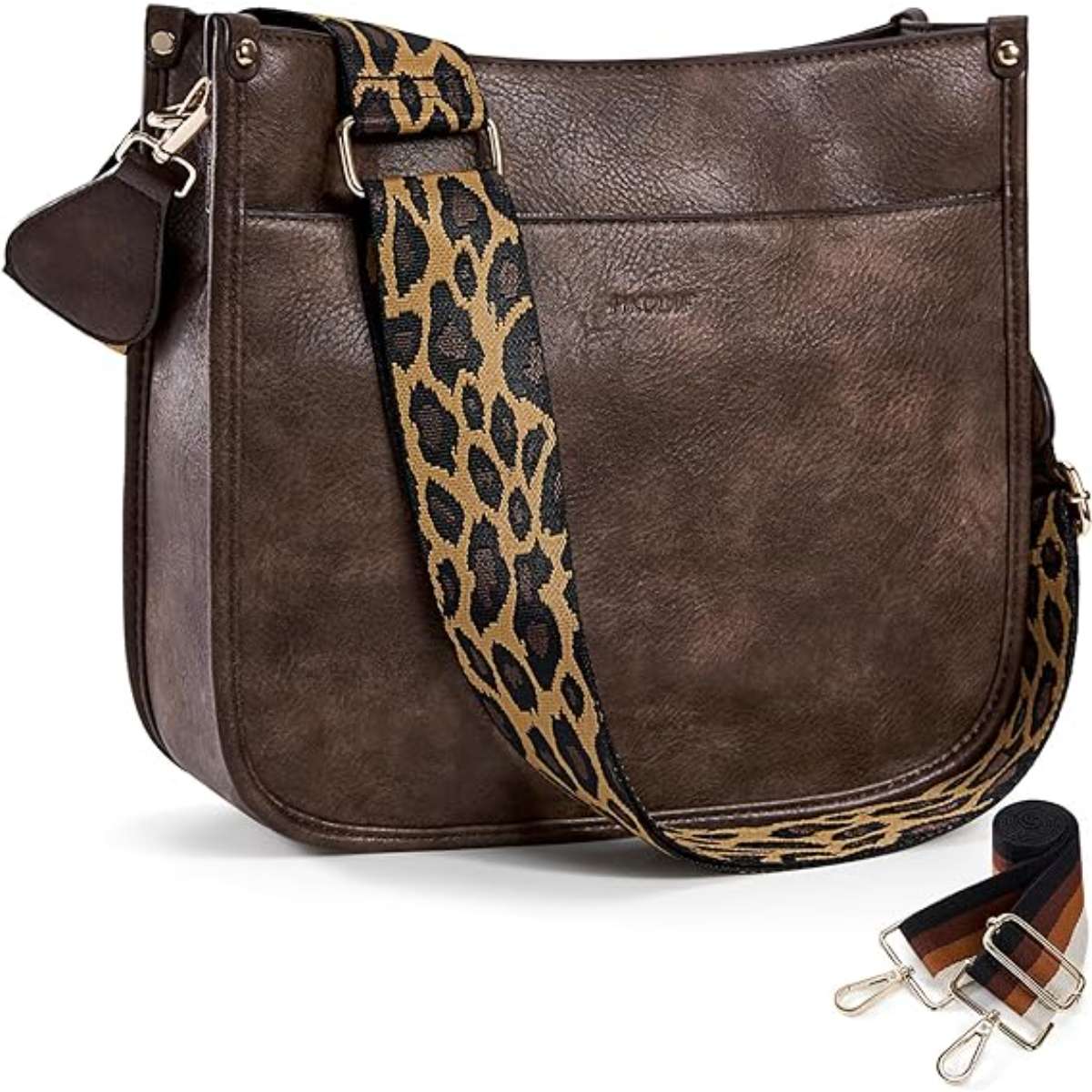 HKCLUF Women's Crossbody Bag Vegan Leather Tote