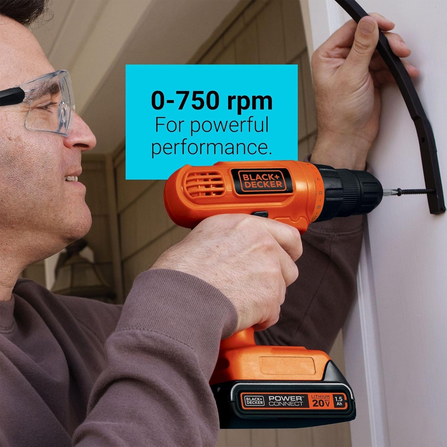 BLACK+DECKER 20V MAX POWERECONNECT CORDLESS DRILL/DRIVER (LD120VA)