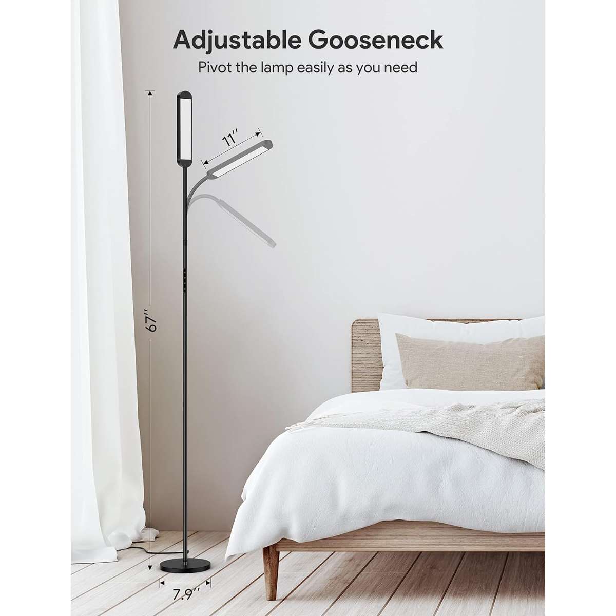 Mediax floor lamp, living room Ryder floor lamp