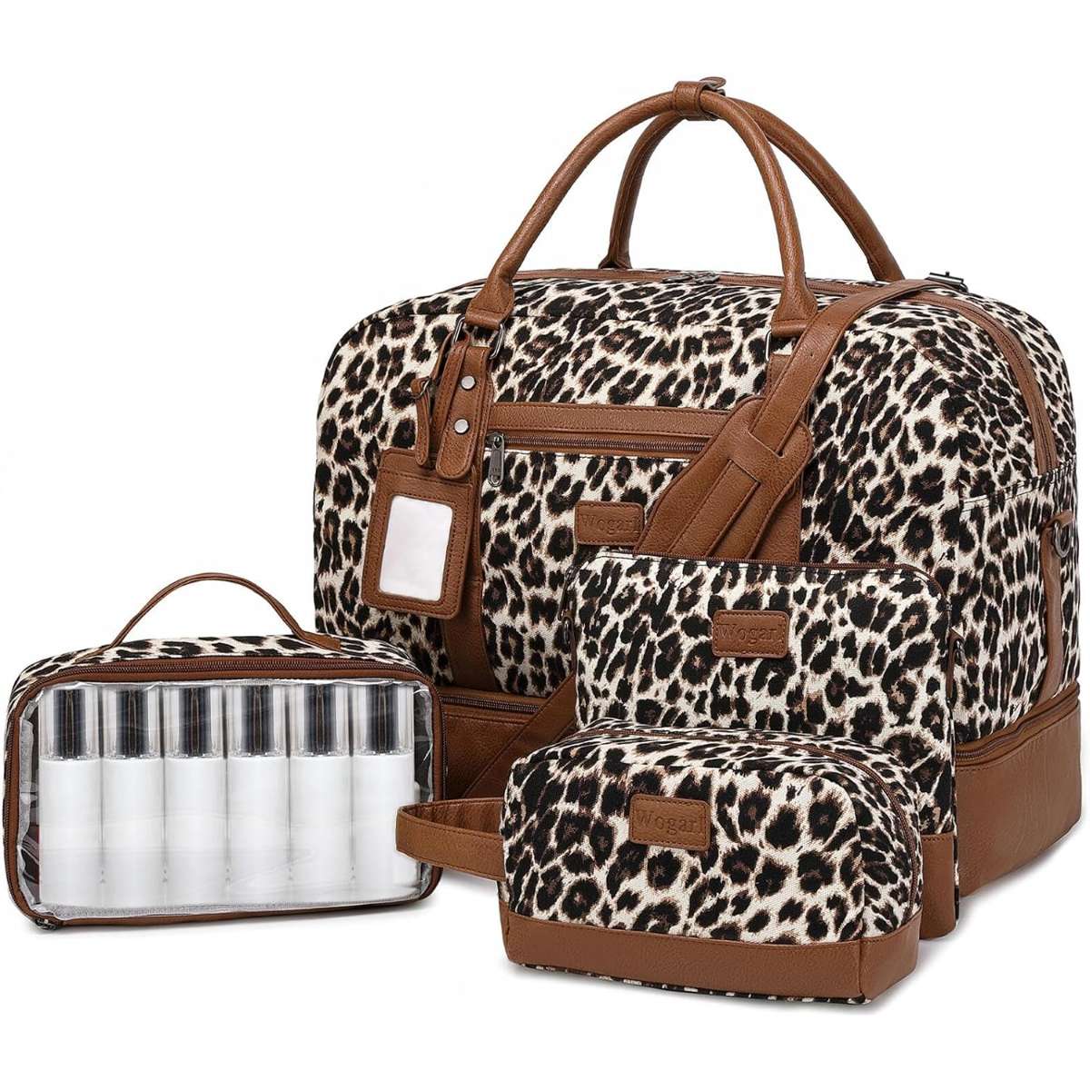 Wogarl 4PCS Women's Weekend Bag Large Bag