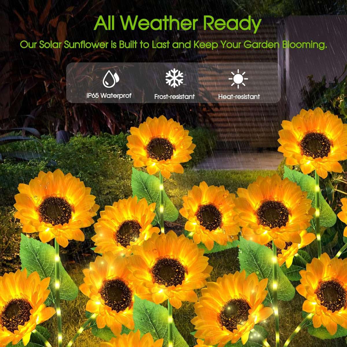 KOOPER Solar Lights Outdoor Garden Decoration