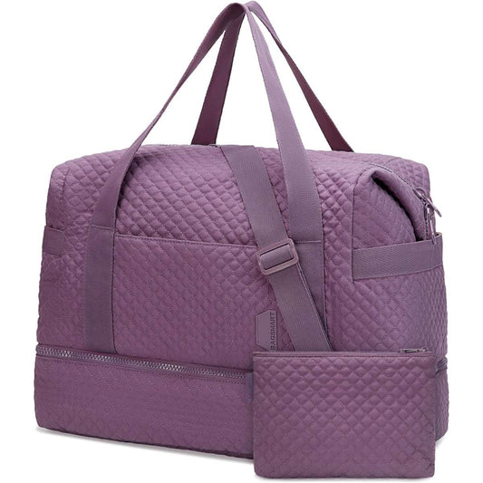 BAGSMART LARGE GYM BAG WITH YOGA MAT BUCKLE