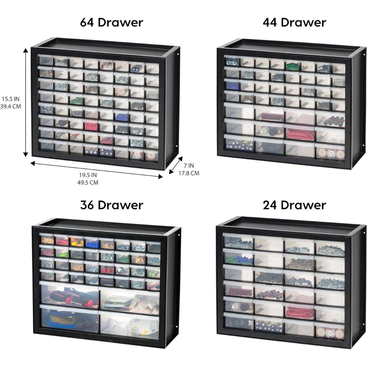 Ellis Usa Screw Storage Box - Black
