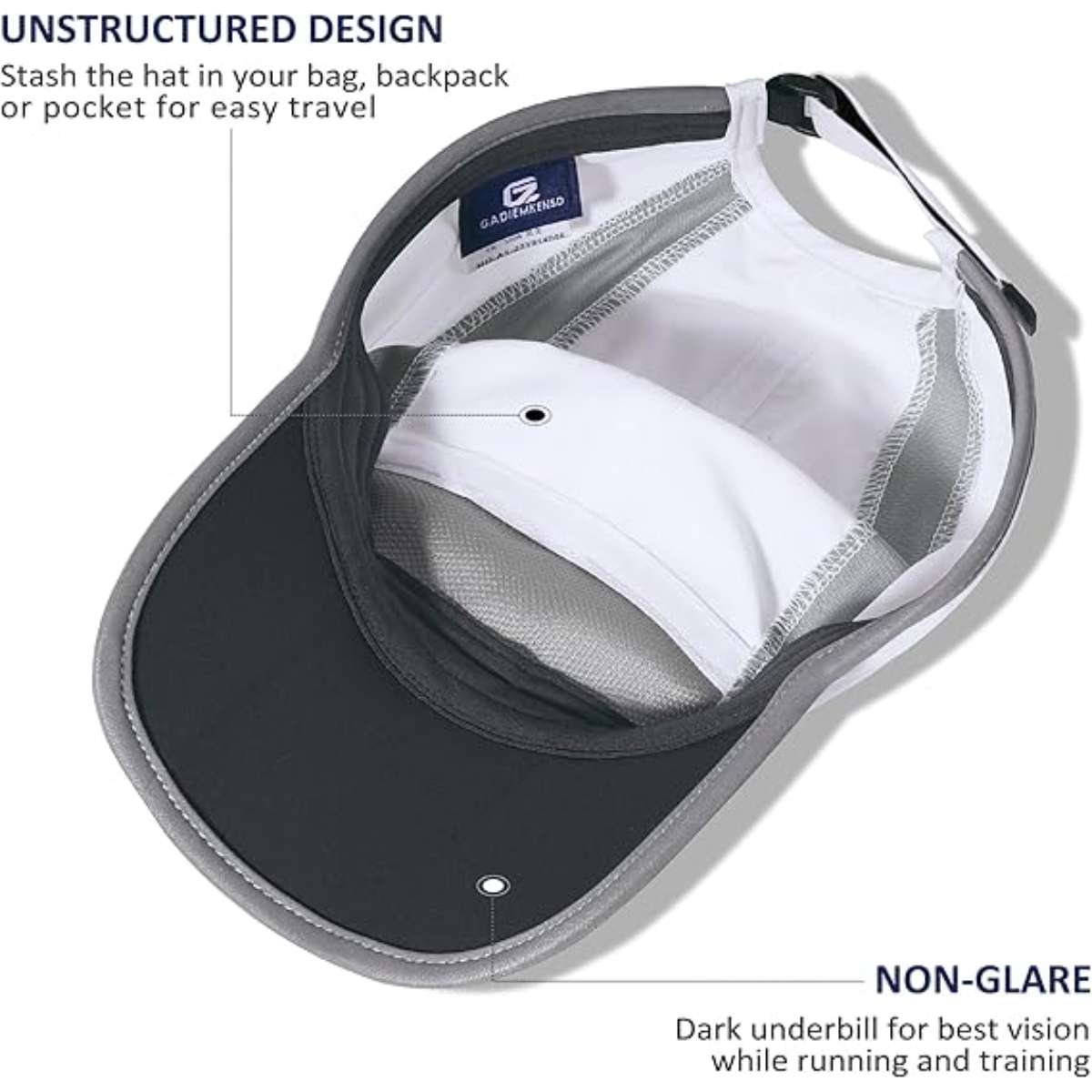GADIEMKENSD Reflective Folding Outdoor Hat