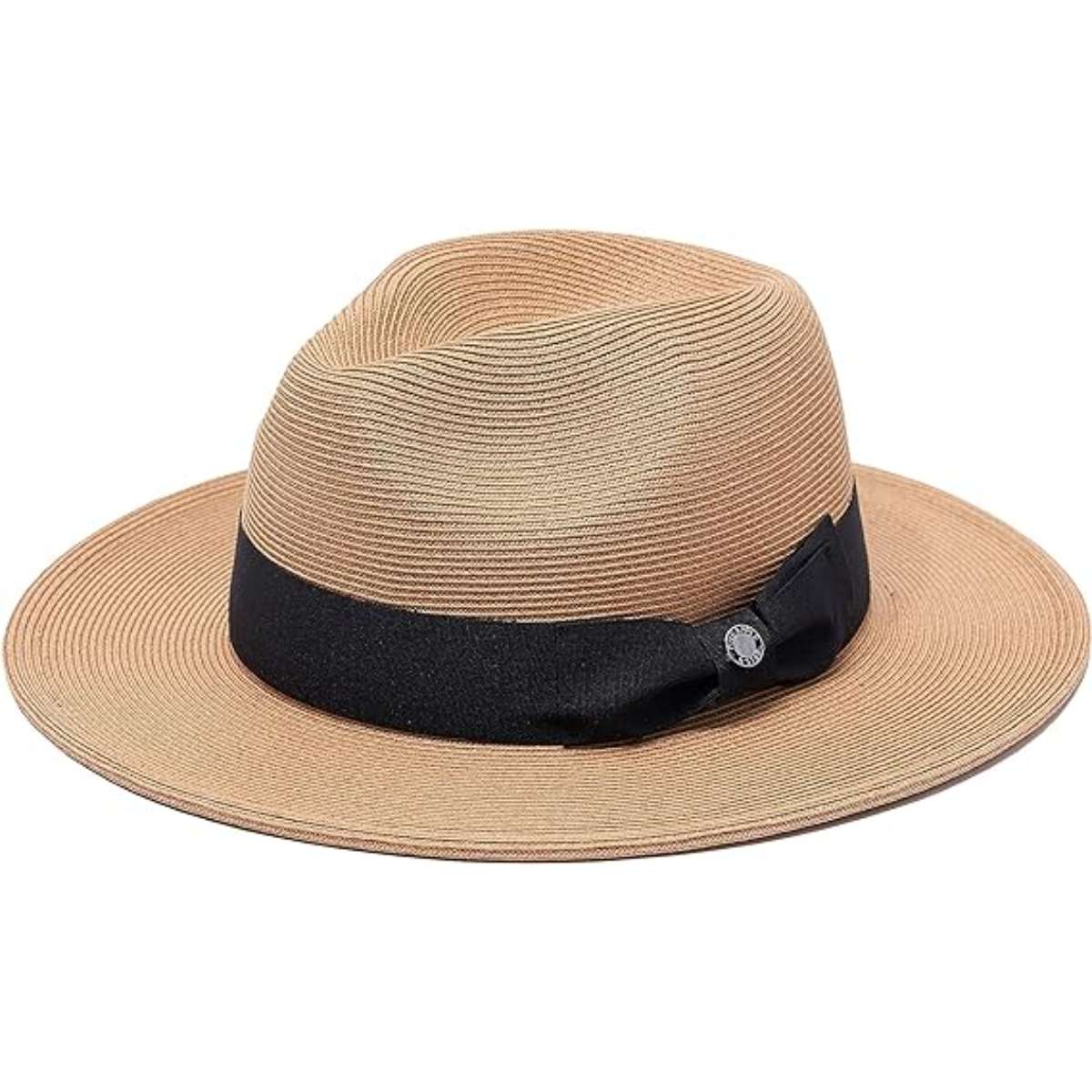 Pineapple&Star Sun Straw Fedora Beach Hat Fine Braid UPF50+ for Unisex