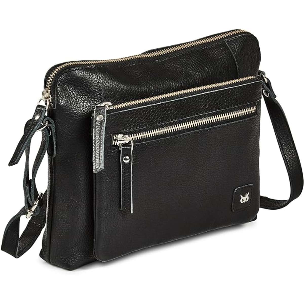 Wise owl accessory small soft pebbles leather cross-body tote