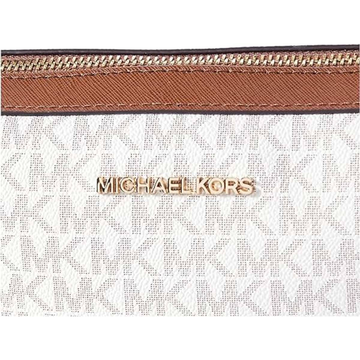 Michael Kors Women's Jet Set Item Lg Crossbody Signature PVC