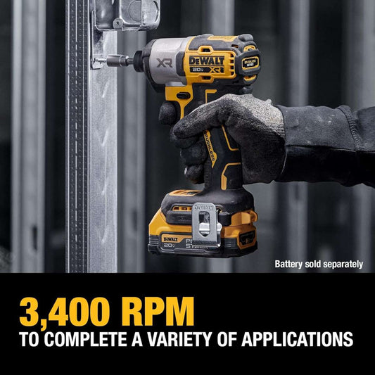 DEWALT 20V MAX XR Impact Driver, Brushless, 1/4", 3-speed (DCF845B)