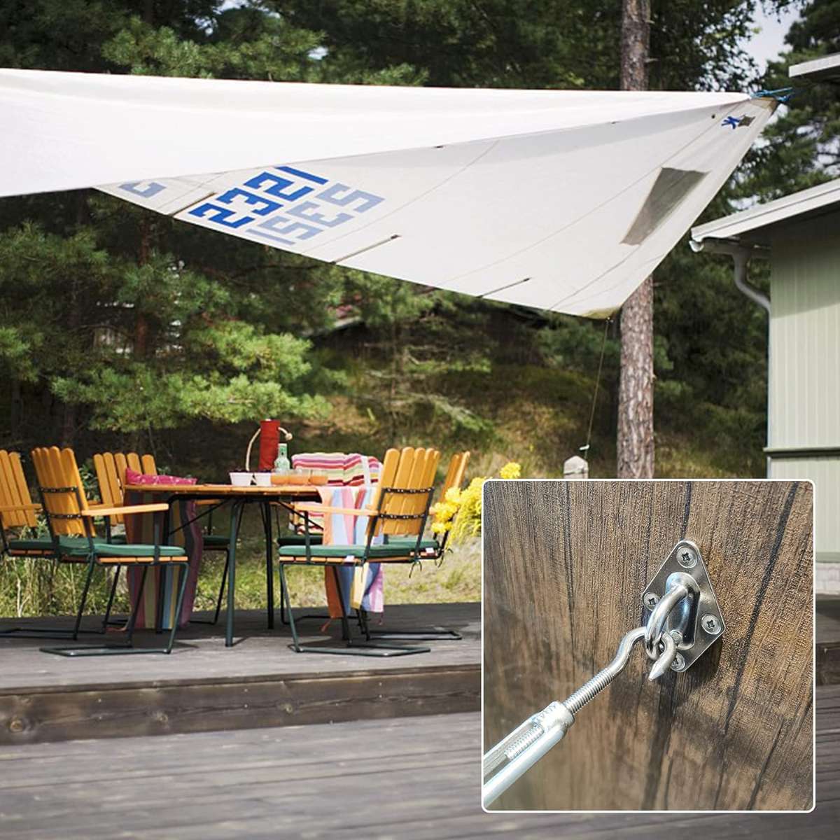 YOFIT Shade Sail Hardware Kit 6 inch