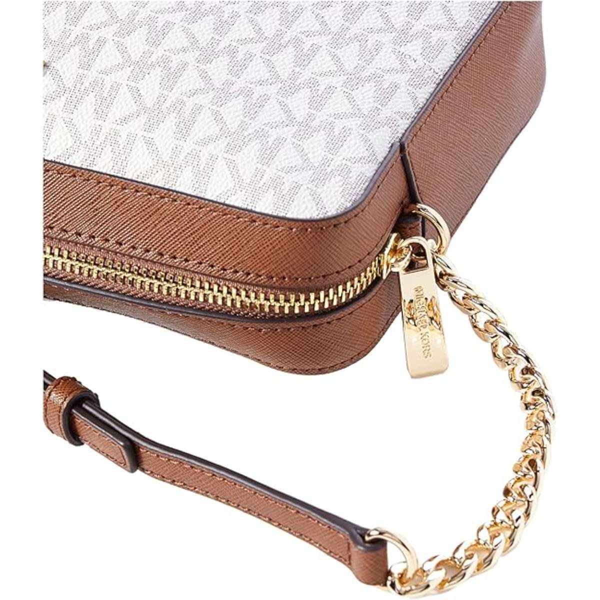 Michael Kors Women's Jet Set Item Lg Crossbody Signature PVC