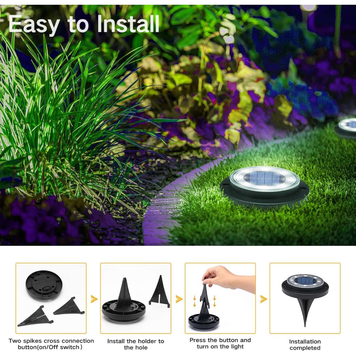 Flagi Solar Floor Lamp - Cool White
