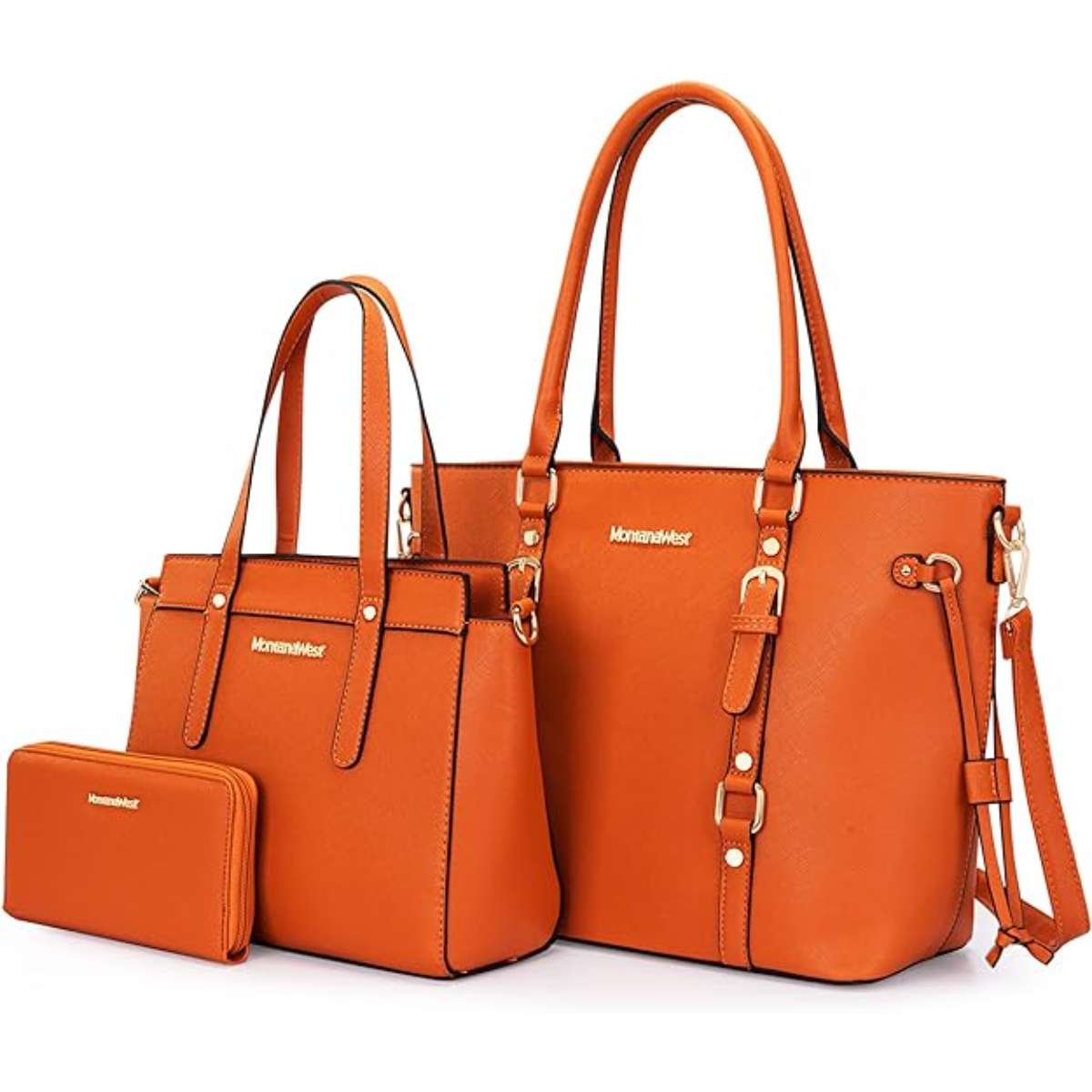 Montana West 3PCS Purses for Women Tote Purse and Wallet Set Shoulder Satchel Bags