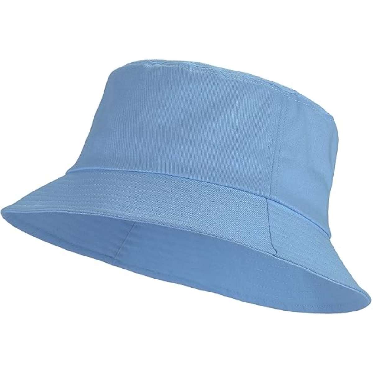 Umeepar Unisex Cotton Packable Bucket Hat Sun Hat Plain Colors for Men Women
