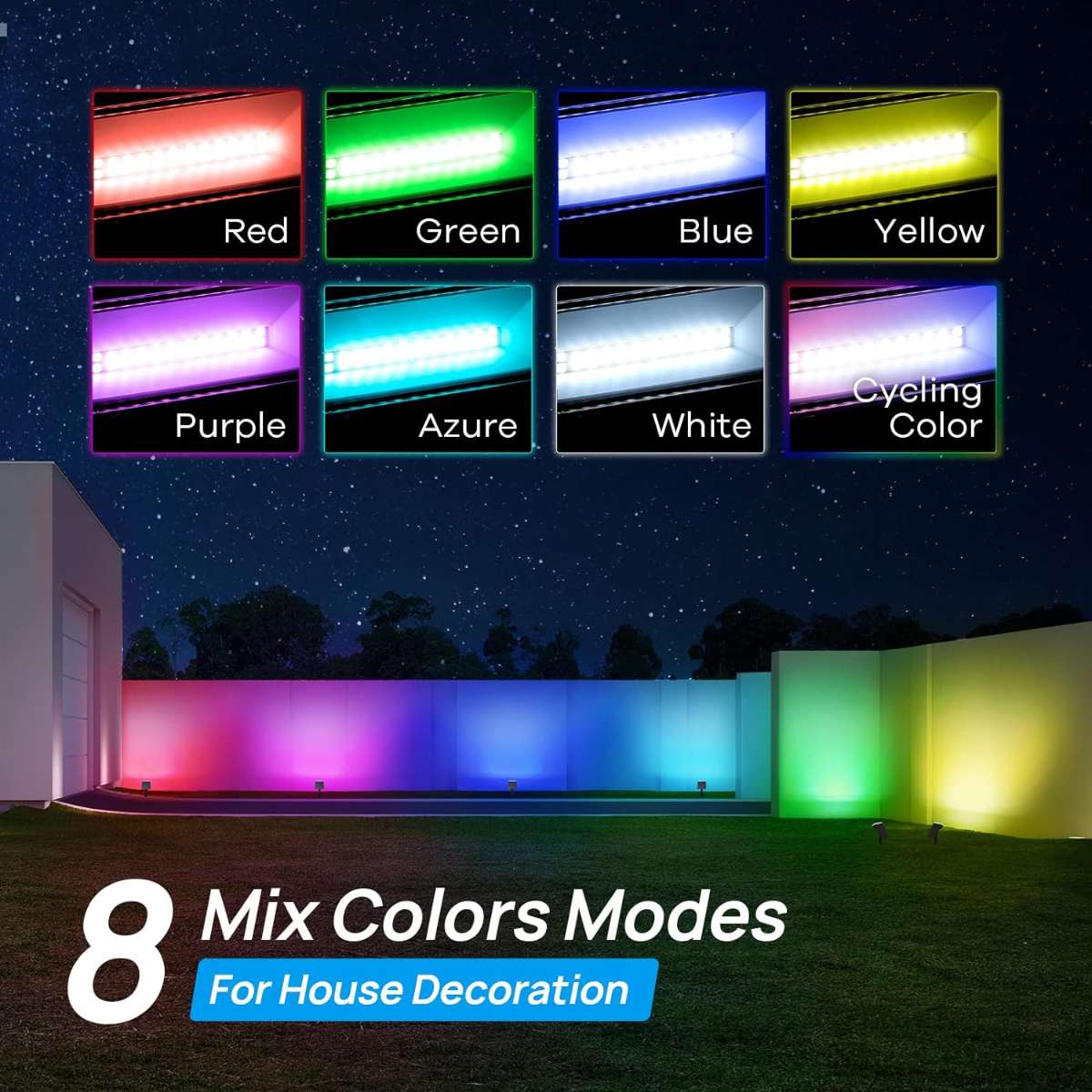Consciot Outdoor Solar Lights, Outdoor Solar Spotlights, 4 Pack