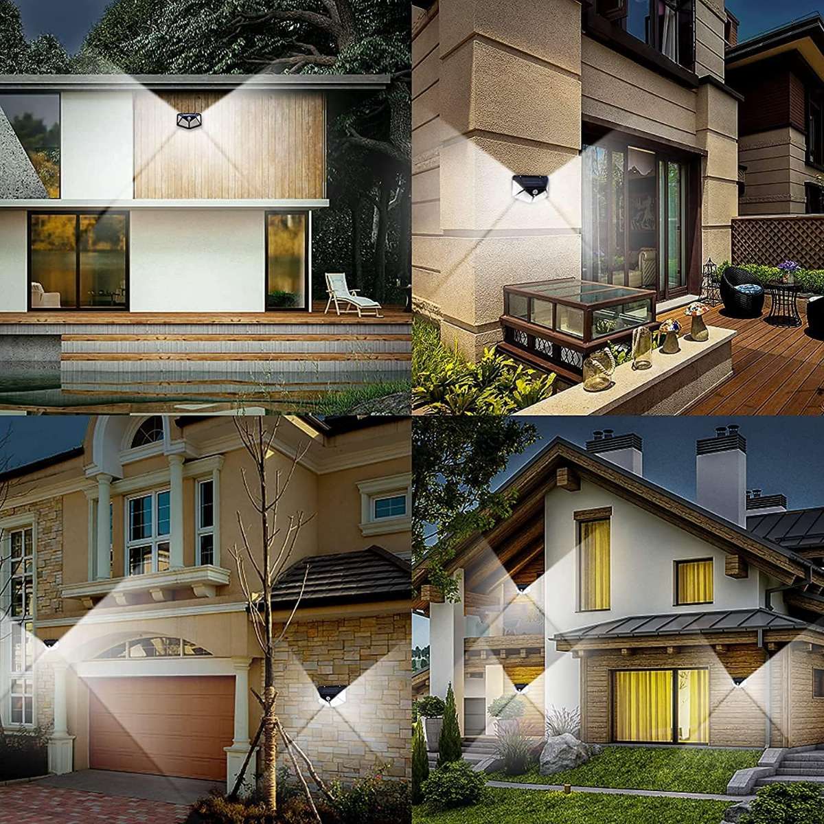 VINHMOR Solar Lights Outdoor 6-Pack, 100LED/3 Pattern