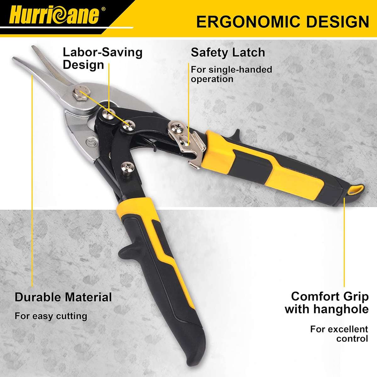 HURRICANE 10 INCH AVIATION TIN SHEARS