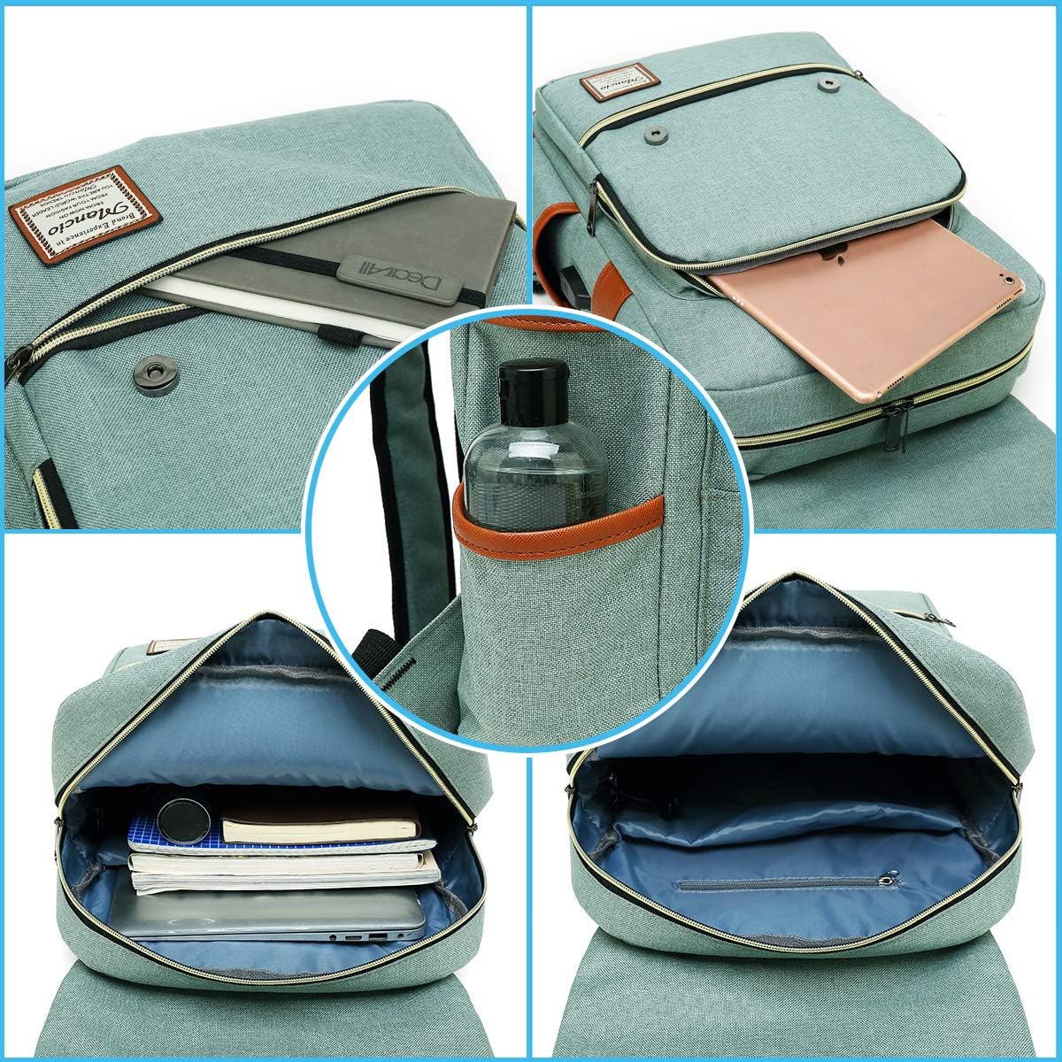 Mancio vintage laptop backpack