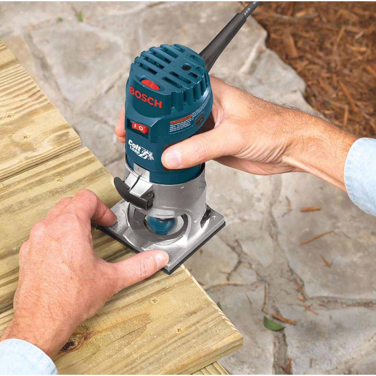 BOSCH PR20EVS ROUTER TOOL, 1 HP 5.6 AMP ELECTRONIC SHIFT