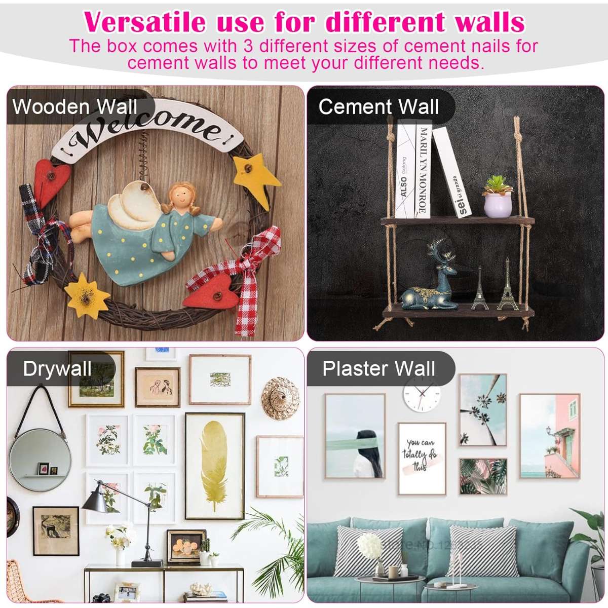 Picture hanging kit, 315 pcs