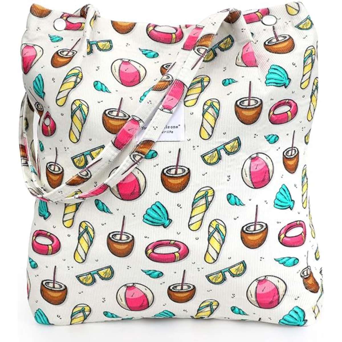 Corduroy women's tote bag