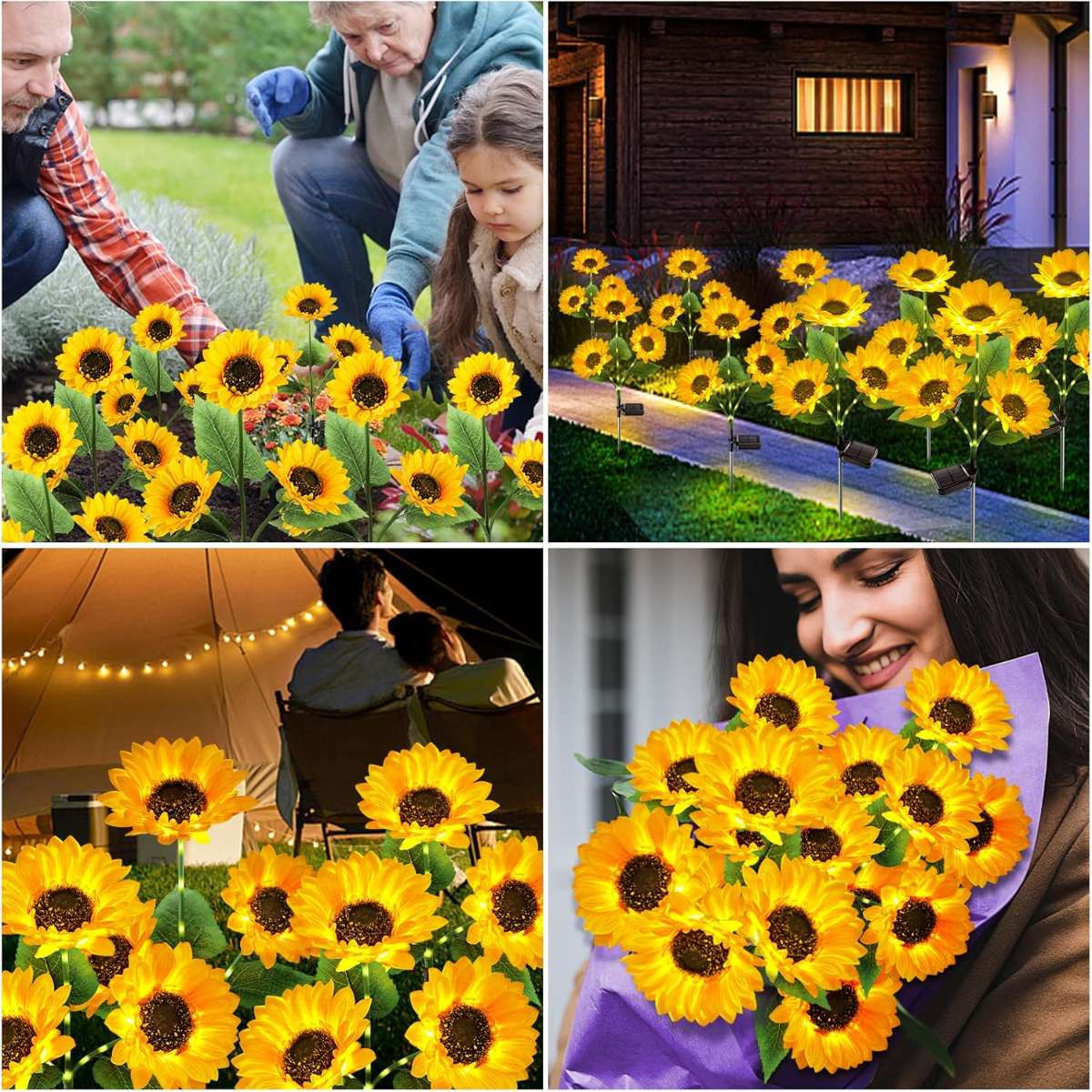 KOOPER Solar Lights Outdoor Garden Decoration