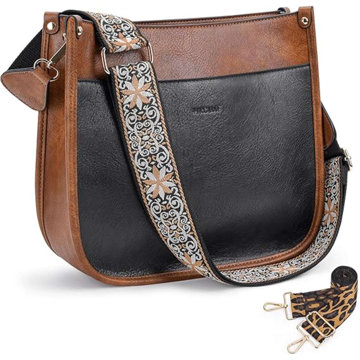 HKCLUF Women's Crossbody Bag Vegan Leather Tote