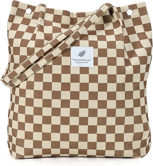 Corduroy women's tote bag