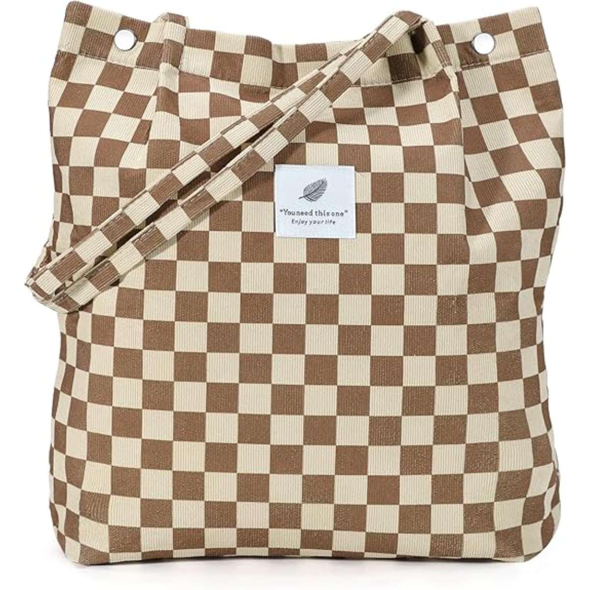 Corduroy women's tote bag