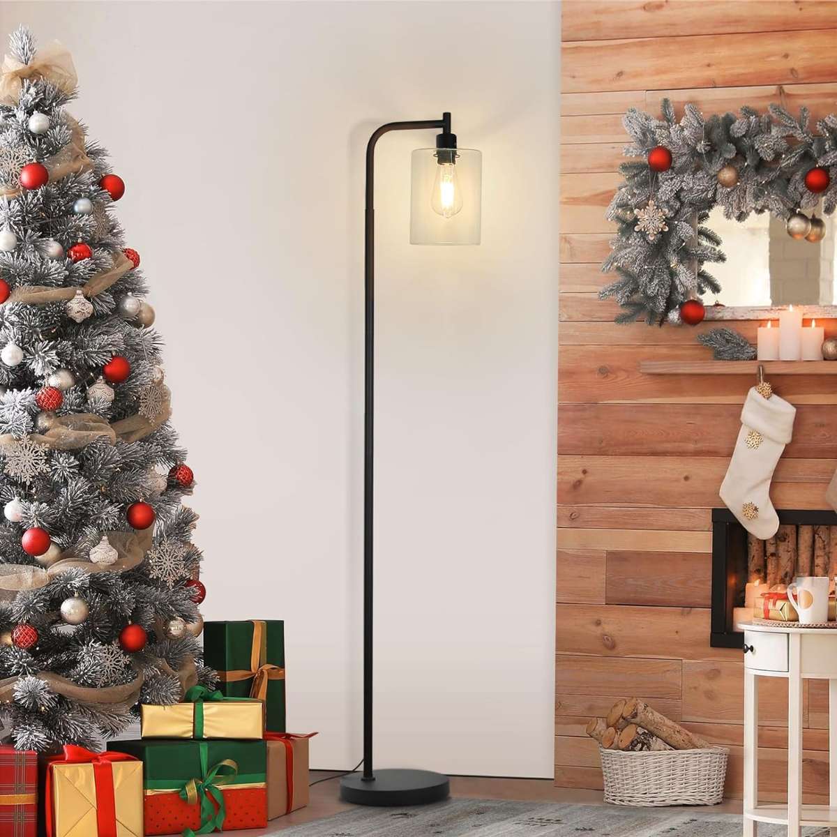 MAXvolador Industrial Floor Lamp, Black