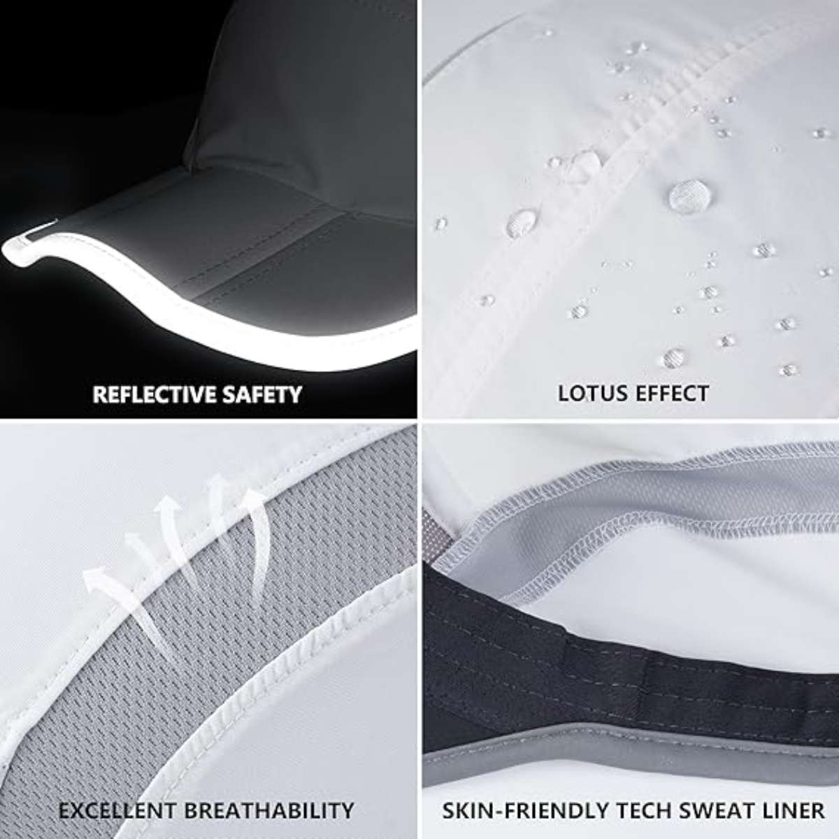GADIEMKENSD Reflective Folding Outdoor Hat