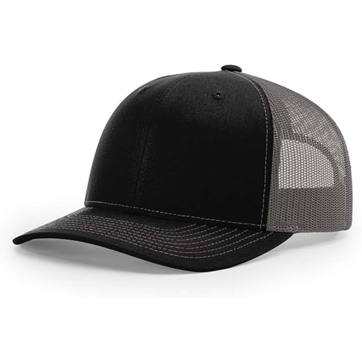 RICHARDSON Plain 112 Trucker Cap (Charcoal/Black)