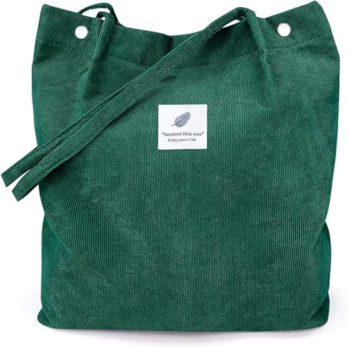 Corduroy women's tote bag