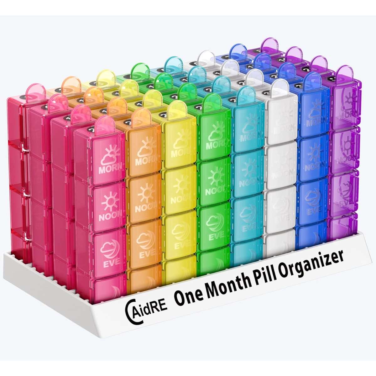 Monthly Pill Organizer 4 Times A Day