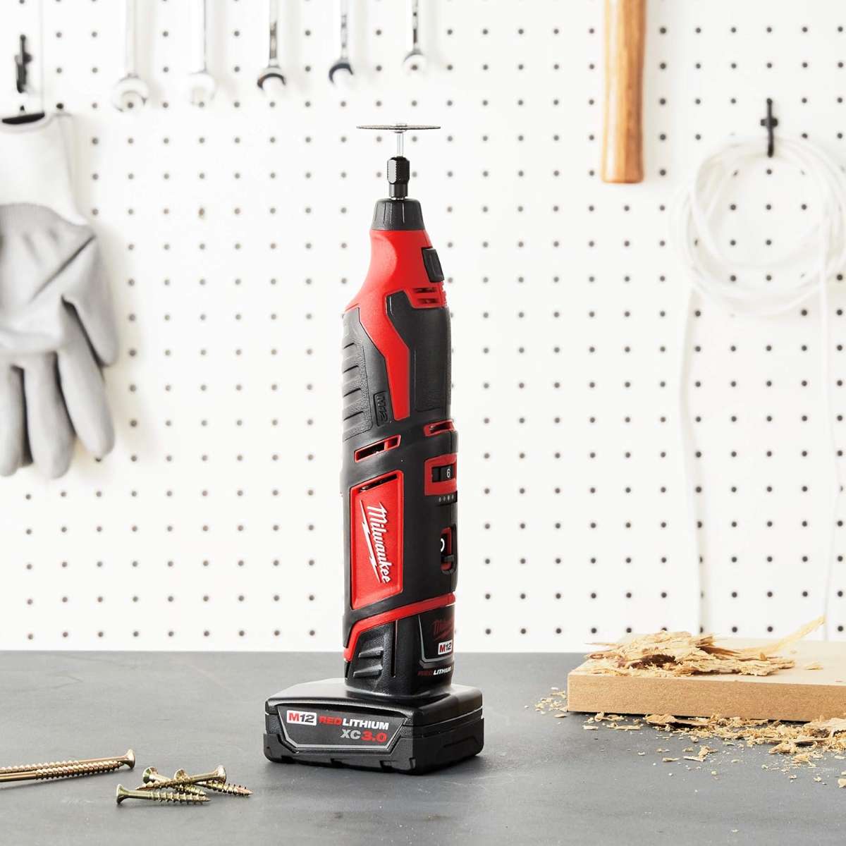 Milwaukee Cordless Rotary Tool, 12.0V