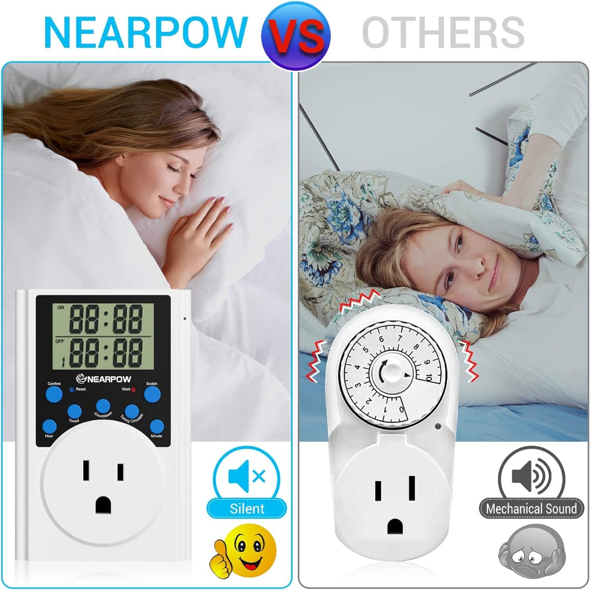 Timer socket, plug-in digital timer switch 15A/1800W