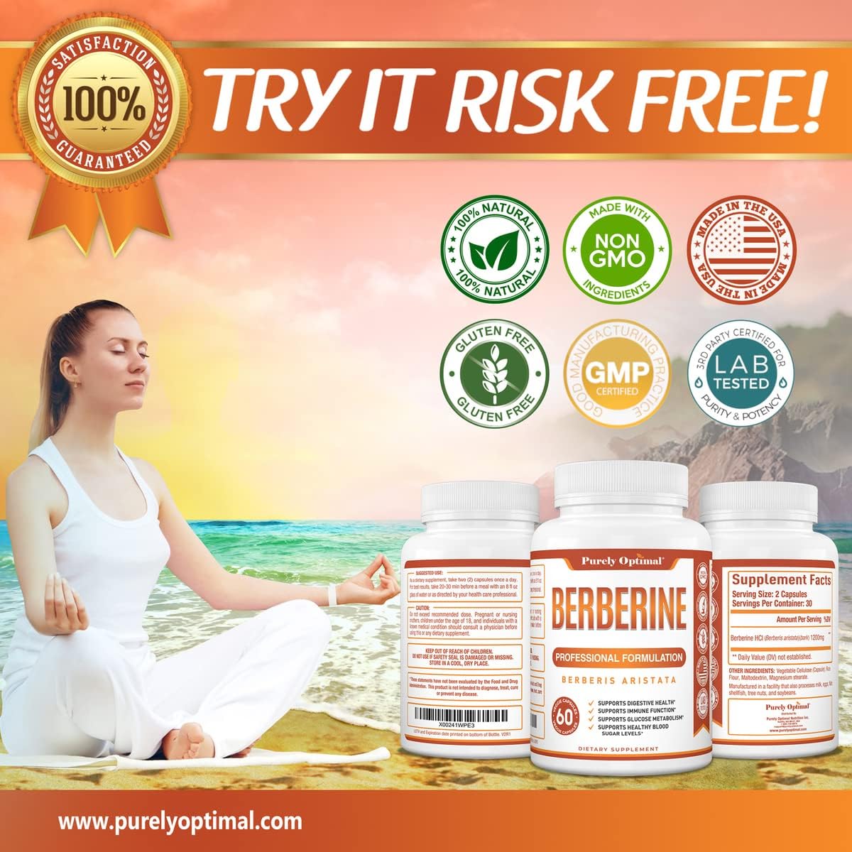 Pure high quality berberine supplement