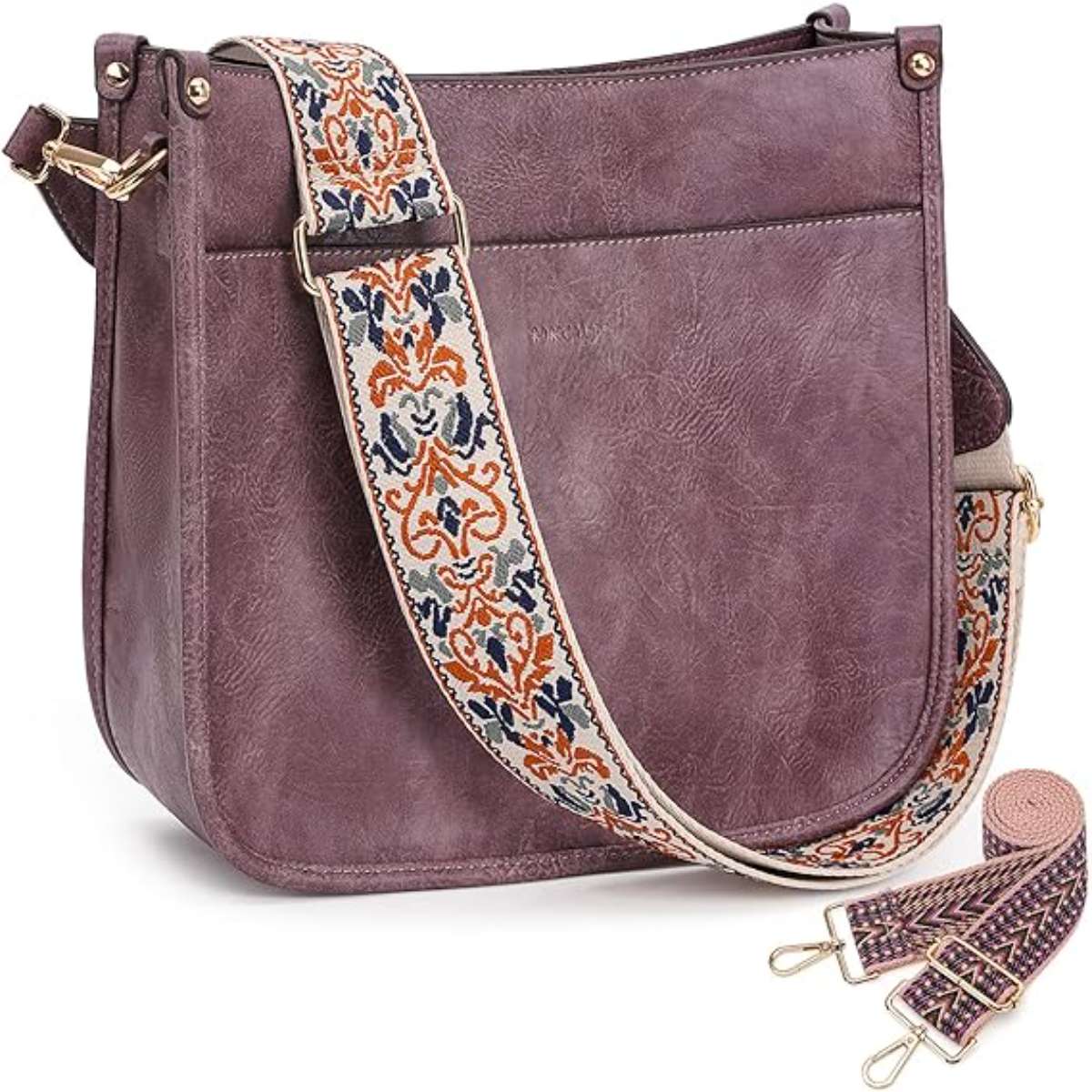 HKCLUF Women's Crossbody Bag Vegan Leather Tote