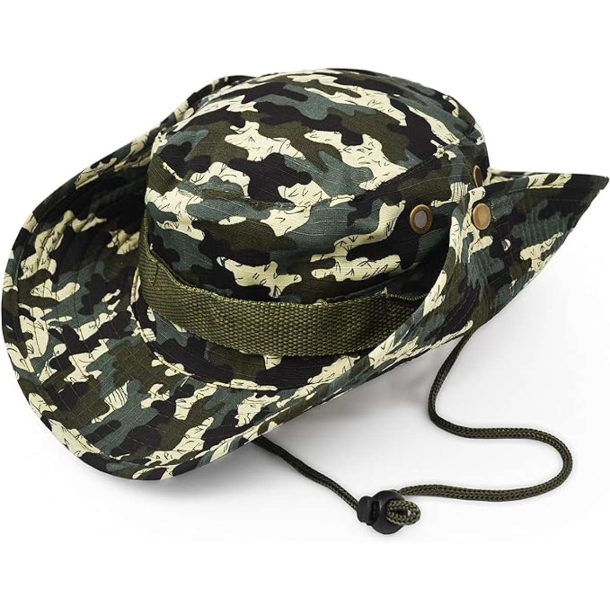 Outdoor wide-brimmed sun hat, United States combat style jungle sun hat