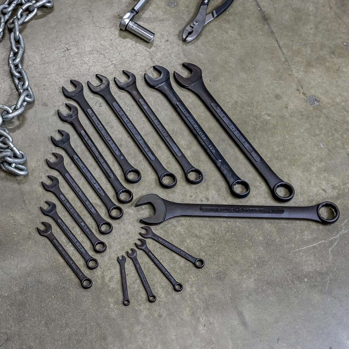 Neiko 03574A Jumbo Combination Wrench Set of 16 pcs