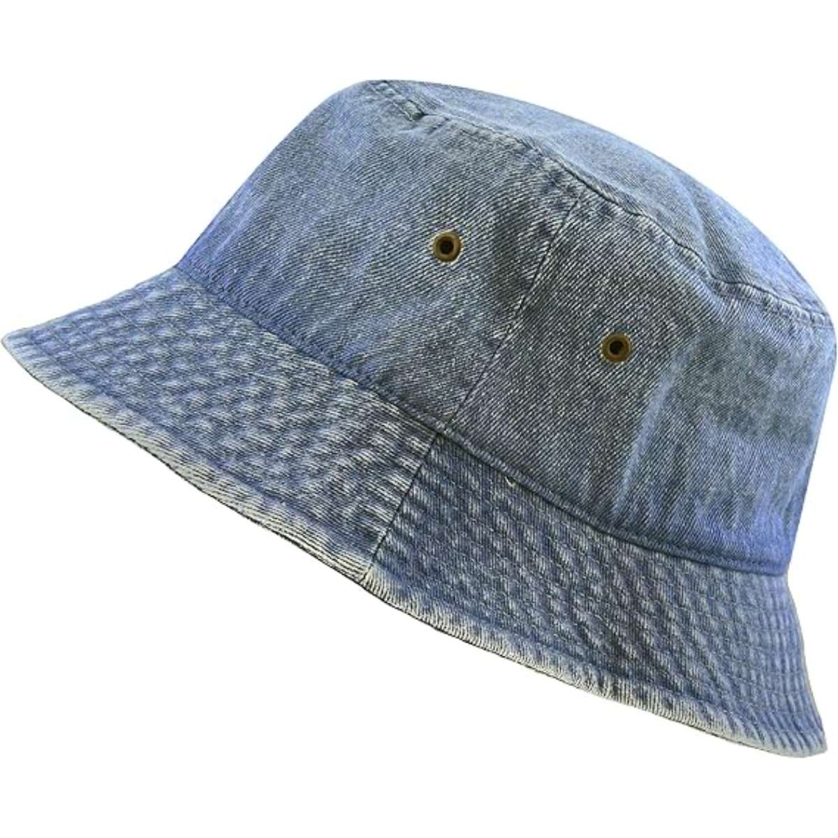 Bucket hat - unisex 100% cotton and denim UPF 50