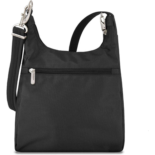 Travelon Anti-Theft Classic Essential Messenger Bag, Black, One Size, 9.75 x 10 x 2.5